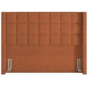 Ver imagem 6 de Kit Cabeceira Cama Box Paris 195cm com Puff Recamier Itália P05 Bouclê Terracota