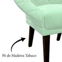 Ver imagem 5 de Kit 2 Cadeiras Sala de Estar Liz Veludo Acqua