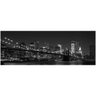 Quadro Tela Decorativa Ponte Brooklyn em Preto e Branco 195x70cm - 1