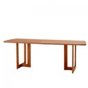 Ver imagem 1 de Mesa para Sala de Jantar Patros 180cm Madeira Tampo Barril Laminado Moderna Mobília