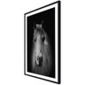 Quadro Decorativo Cavalo em Preto e Branco com Moldura Preta 70x100cm - 2