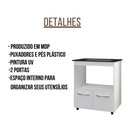 Ver imagem 2 de Balcão para Cooktop Elisa 5 Bocas 2 Portas Moblis