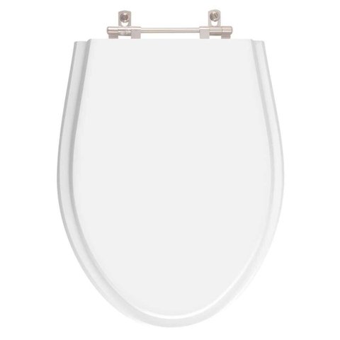 Tampa de Vaso Oval Alongado Branco para Bacia Acqualive