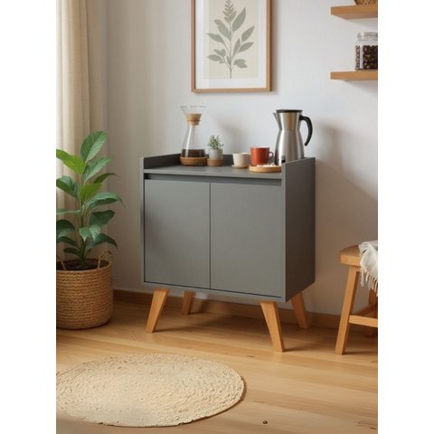 Aparador Buffet 60cm Retro MDF Verde Madri - On Móveis