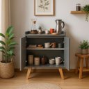 Ver imagem 2 de Aparador Buffet 60cm Retro MDF Verde Madri - On Móveis