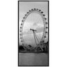 Quadro Decorativo em Preto e Branco London Eye Londres 70x140cm - 1