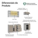 Ver imagem 4 de Armário de Cozinha Compacta 180 Cm Branco/crema Vik Madesa 05