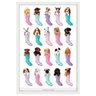 Poster com Moldura Branca Pets Filhotes Dentro de Botas 60x90cm - 1