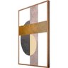 Quadro Geométrico Abstrato Escandinavo GOLD 50x70cm - 2