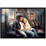 Quadro Poster com Moldura Ídolos James Dean e Marilyn Monroe no Metrô 94x64cm - 1
