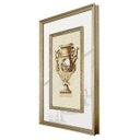 Ver imagem 2 de Quadro Decorativo com Moldura e Margem com Espelho Ânfora com Ilustração 50x75cm