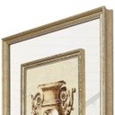 Ver imagem 3 de Quadro Decorativo com Moldura e Margem com Espelho Ânfora com Ilustração 50x75cm