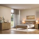 Ver imagem 1 de Conjunto Quarto Casal Topázio Freijó Cama Cômoda e 2 Cabeceiras Madeira Pinus Finestra