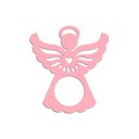 Ver imagem 1 de Porta Guardanapo Anjinho Kit com 4 Peças 7cmx8cm - Cria Arte Laser Rosa Claro