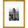 Quadro Decorativo com Moldura Dourada Edifício Itália em São Paulo 30x40cm - 1