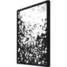 Quadro Decorativo com Moldura Preta Arte Abstrata em Preto e Branco II 50x70cm - 2