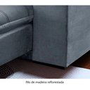 Ver imagem 3 de Sofá Retrátil E Reclinável 2,50m 4 Lugares Prata