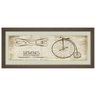 Quadro Vintage Decorativo Cycle 1886 Penny Farthing 50x20cm - 1