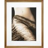 Quadro Decorativo com Moldura Marrom Nu Artístico Mulher 110x130cm - 1