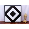 Quadro Decorativo Abstrato Formas Geométricas Losango 80x80cm - 7