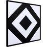 Quadro Decorativo Abstrato Formas Geométricas Losango 80x80cm - 4