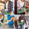 Bolsa Canguru Gato Cao Cachorro Pet Mochila Carregador Pequeno Porte Ombro Costas Viagem Transporte  - 9