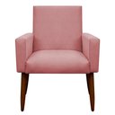 Ver imagem 4 de Kit 2 Poltronas e Puff Sala e Quarto Nina Suede Herrero Cor:rosa Bebê