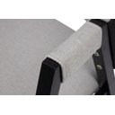 Ver imagem 3 de Cadeira Jantar Elysia em Madeira Maciça Preta Decoração Nórdica:linho Prata/facto Preto