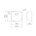 Ver imagem 2 de Cuba Embutir Invicta Polido Furo de 3 1/2 -47x32x15/ 0,6 - Docol Docol Inox