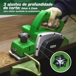 Plaina Elétrica 82mm Industrial Manual 750w 220v Profissional Tpla750 Trato - 5
