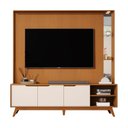 Ver imagem 1 de Home Tucumã 1.8 Tv até 75 Pol. Pés de Madeira Maciça e Led Nature/off White