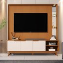 Ver imagem 2 de Home Tucumã 1.8 Tv até 75 Pol. Pés de Madeira Maciça e Led Nature/off White