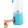 Mini Liquidificador Portátil Shake Suco Recarregável Azul - 5