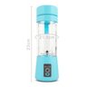 Mini Liquidificador Portátil Shake Suco Recarregável Azul - 6