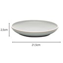 Ver imagem 3 de Conjunto 12 Pratos de Sobremesa Melamina Class Cinza 21,5cm Wolff Cozinha Torta Doce Servir Entrada
