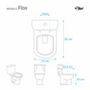 Ver imagem 2 de Assento Sanitário Poliester Flox Marfim (Bege) para Vaso Fiori