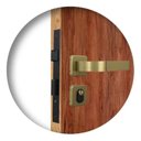 Ver imagem 2 de Fechadura Externa Roseta 40mm Mgm Módena Bronze