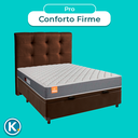 Ver imagem 4 de Conjunto Cama Box Bau Blindado Casal + Colchão D23 Pro Inducol + Cabeceira