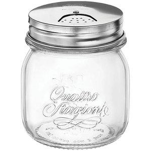 Bormioli Rocco Qstagioni Saleiro/pimenteiro 9x9x9cm 250ml Vidro Transp Tampa Inox