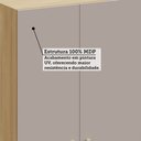 Ver imagem 5 de Armário Aéreo 120cm 3 Portas Elegance Luciane Móveis