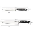 Ver imagem 2 de Jogo 2 Facas para Cozinha 5' e 8' Infinity Aço Inox Profissional Chef Brinox
