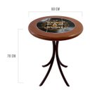 Ver imagem 2 de Mesa de Canto para Cozinha Pequena Madeira Maciça Empório Tambo - Stronger Whiskey - Imbuia