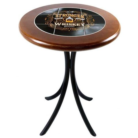 Mesa de Canto para Cozinha Pequena Madeira Maciça Empório Tambo - Stronger Whiskey - Imbuia