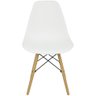 Kit 3 Cadeiras Charles Eames Eiffel Wood Design - Branco - 1