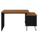 Ver imagem 2 de Conjunto para Escritório 2 Peças com Escrivaninha Plus e Gaveteiro New Freijó/preto Artany