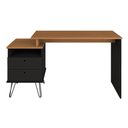 Ver imagem 6 de Conjunto para Escritório 2 Peças com Escrivaninha Plus e Gaveteiro New Freijó/preto Artany