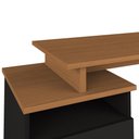 Ver imagem 3 de Conjunto para Escritório 2 Peças com Escrivaninha Plus e Gaveteiro New Freijó/preto Artany