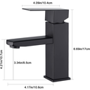 Ver imagem 6 de Torneira Monocomando Lavabo, Banheiro Quente/frio Aço Inoxidável Fc-33