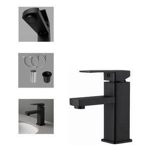 Torneira Monocomando Lavabo, Banheiro Quente/frio Aço Inoxidável Fc-33