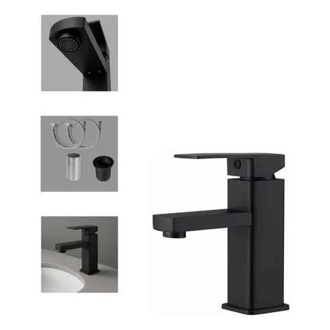 Torneira Monocomando Lavabo, Banheiro Quente/frio Aço Inoxidável Fc-33